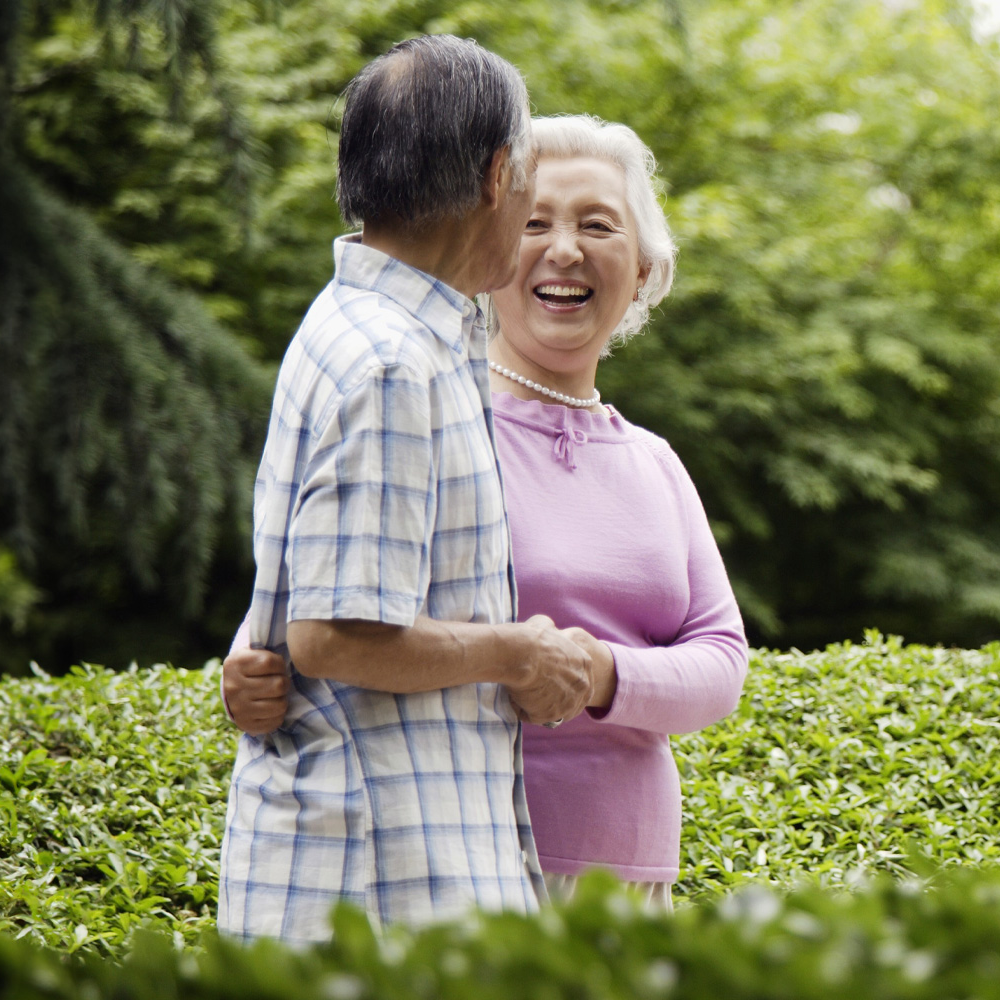 Couple in the garden